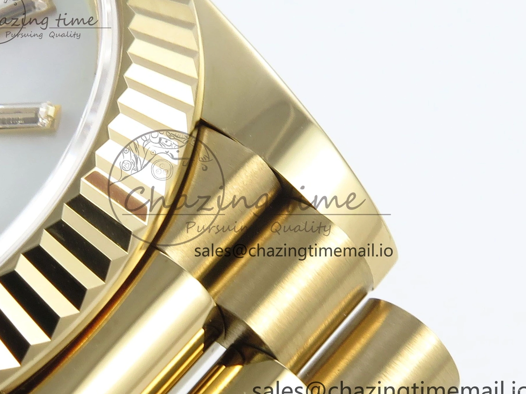 MiroTime 1219 Day Date 40 YG 228238 Noob 1:1 Best Edition White MOP Crystal Dial on President Bracelet A2836 (Gain Weight) Breathable 804